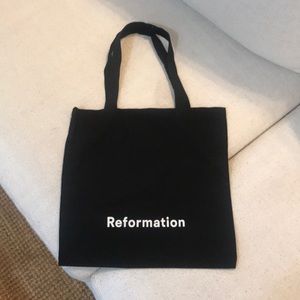 Reformation canvas tote
